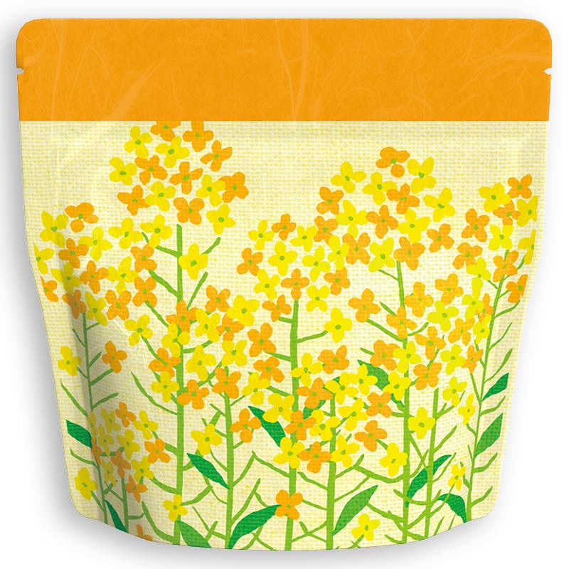 Yoshimura Pack 1451 Resealable Washi Paper Bag Field Mustard 菜の花 - tokinari.live